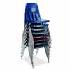 Virco 9000 Series 18" Classroom Chair, 5th Grade - Adult with Nylon Glides - Graphite Seat 9018